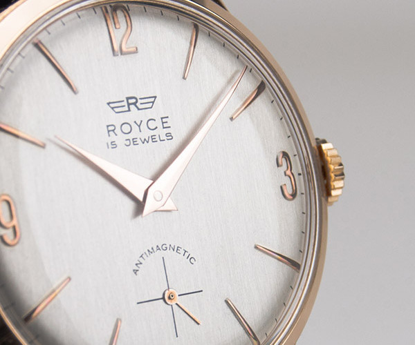 Restauración y reparación reloj Royce antimagnetic de cuerda manual y caja chapada en oro