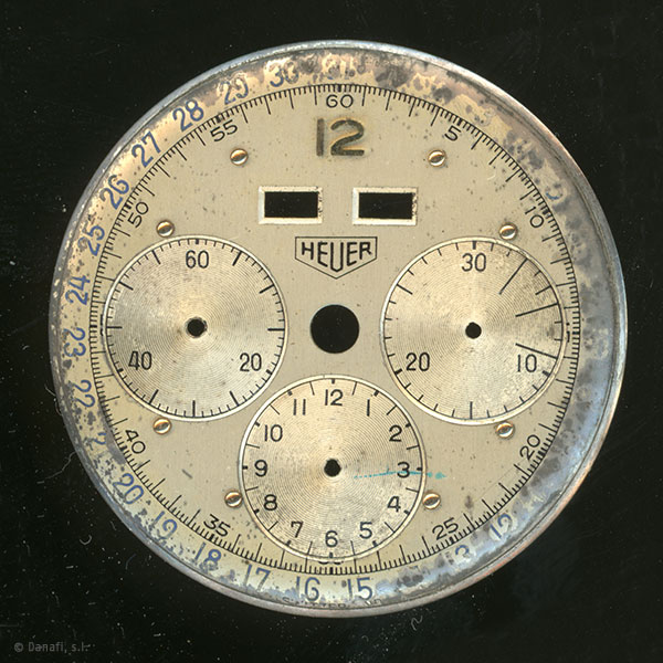 Restauración esfera de reloj Cronómetro Heuer