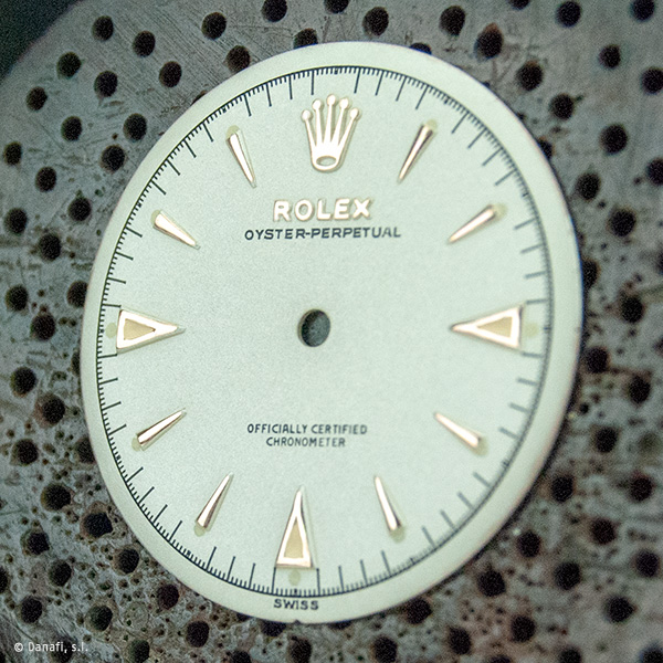 Restauración esfera de reloj Rolex Oyster-Perpetual Officially Certified Chronometer