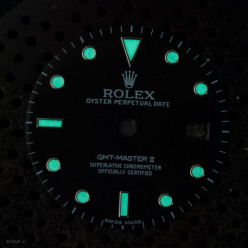 SuperLuminova: Relumear esfera de reloj Rolex. Depositar lumen esfera de reloj.