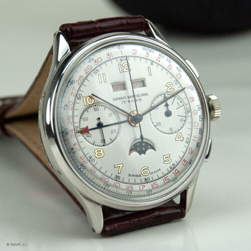 Personalización reloj vintage cronógrafo triple calendario