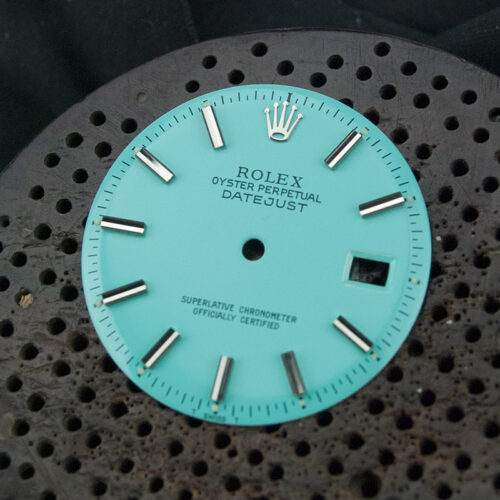 Tiffany: color de moda esfera de reloj. Personalizar dial y cuadrante de reloj Rolex DateJust