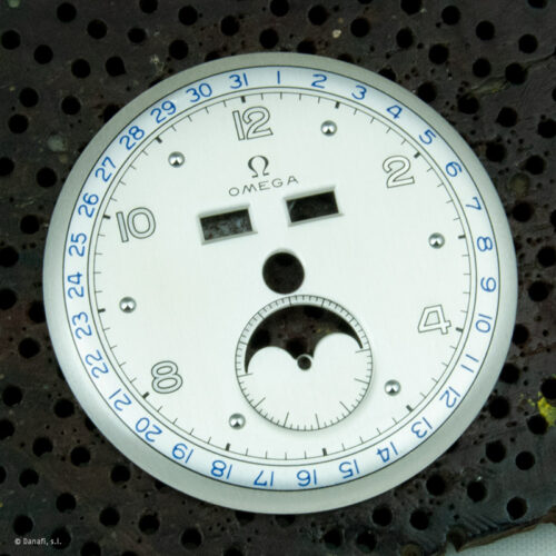 Omega Triple Date Moonphase Calendar Vintage Watch Dial Restored by Danafi Barcelona